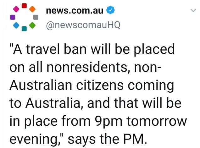 澳大利亚宣布封国