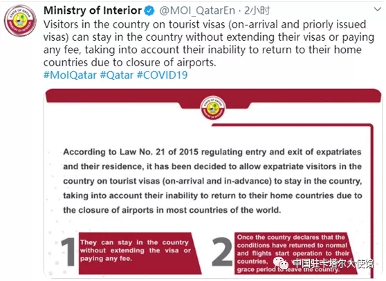 卡塔尔最新签证资讯
