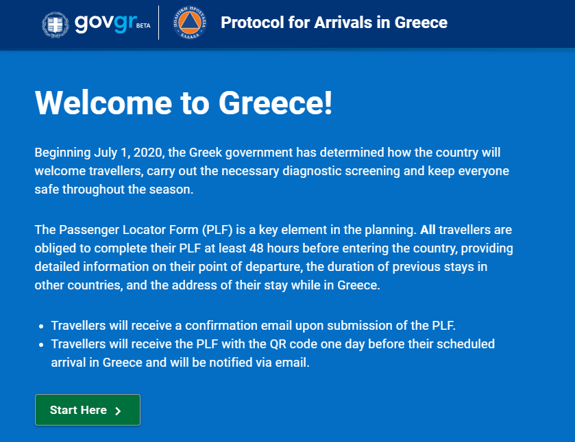 希腊旅客定位表