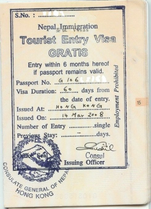 尼泊尔签证